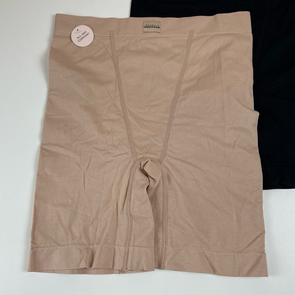 NEW Danskin Underwear Comfort Short Briefs Womens Small Black Beige NWT - Picture 2 of 12
